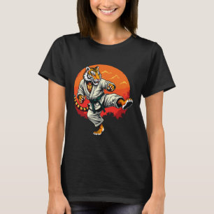 Camiseta Shotokan Karate Fighter Martial Arts Tiger Funny K
