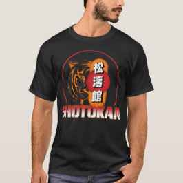 Camiseta Shotokan Karate Tiger e Japonês Kanji
