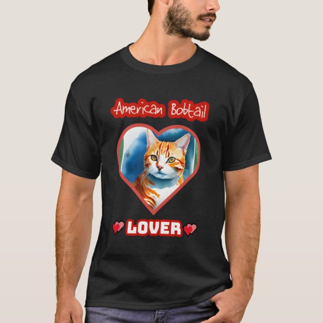 Camiseta Show Your Love for American Bobtail Cats family (Frente)