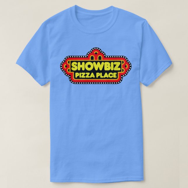 Camiseta Showbiz Pizza Place (Frente do Design)