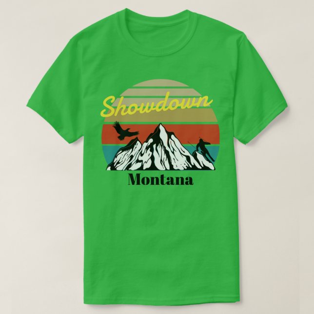 Camiseta Showdown ski Montana 1 (Frente do Design)