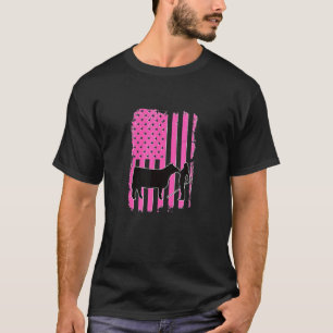 Camiseta Showgirl Cattle American Patriótico USA Flag Fund
