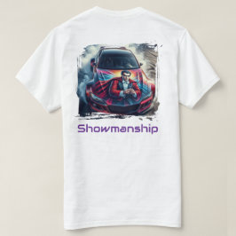 Camiseta Showmanship Drift — Roda de Ilusionista em Burnout