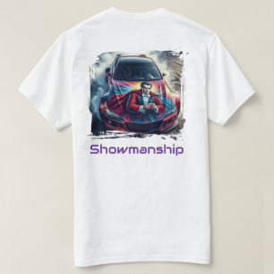 Camiseta Showmanship Drift — Roda de Ilusionista em Burnout