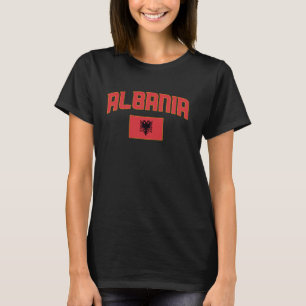 Camiseta Shqipëria, Albânia, Flamuri Shqiptar Albanian Patr