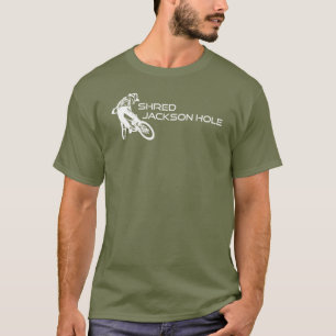 Camiseta Shred Jackson Hole Wyoming Mountain Biking