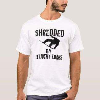 Camiseta Shredded por empréstimos do estudante