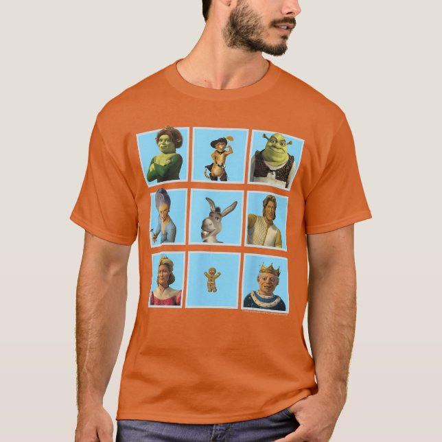 Camiseta Shrek 2his ishe Story of A Fairyale Family retro (Frente)