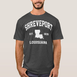 Camiseta Shreveport Louisiana LA Vintage Estado Athletic St