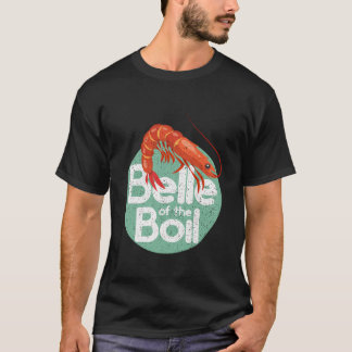 Camiseta Shrimp Belle Do Boil Funny Womens Retro Seafoo