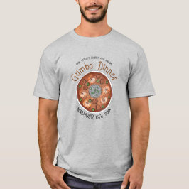 Camiseta Shrimp Gumbo Stew Louisiana LA New Orleans Comida