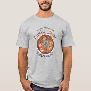 Camiseta Shrimp Gumbo Stew Louisiana LA New Orleans Comida