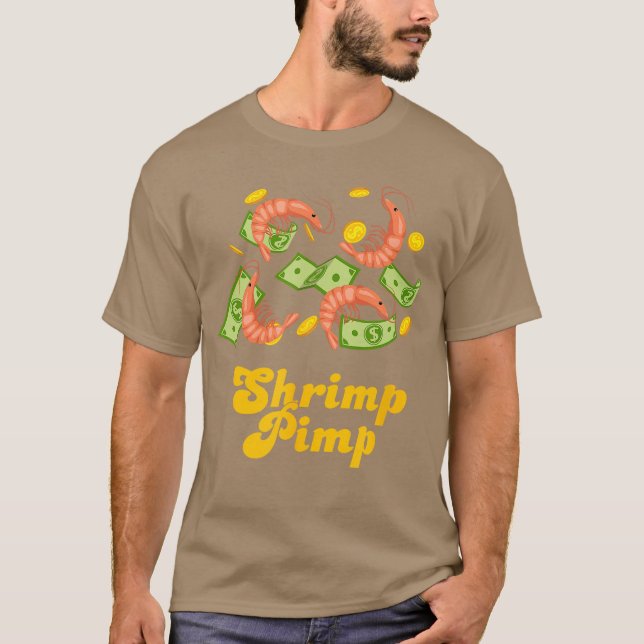 Camiseta Shrimp Pimp Cherry Shrimp Aquarium Neocaridina fun (Frente)