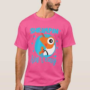 Camiseta Shrimpin Não Fácil Bjj Mma Brasileira Jiu-Jitsu Fi