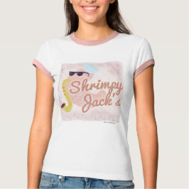 Camiseta Shrimpy Jacks Engraçado Sax Safood Personagem