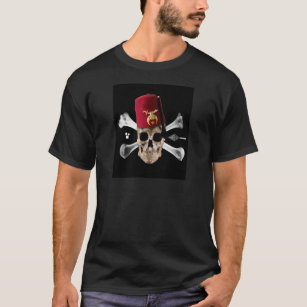 Camiseta Shriner crânio maçónico Fez. derrubado