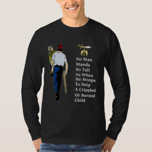 Camiseta Shriner Man É Tão Alto Com As Crianças, Fa Masônic