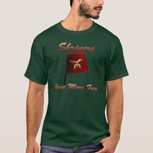 Camiseta Shriners tem mais divertimento (Frente)