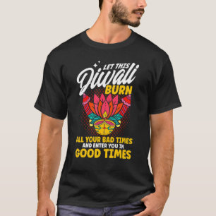 Camiseta Shubh Deepalawi Diwali Queima Todos Os Seus Tempos
