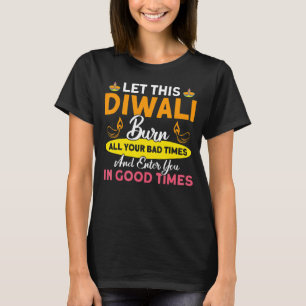 Camiseta Shubh Deepalawi Diwali Queima Todos Os Seus Tempos