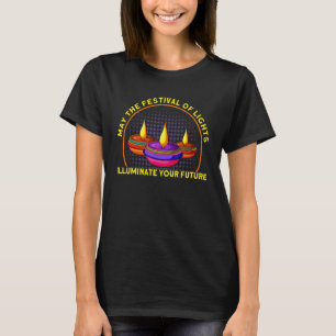 Camiseta Shubh Deepalawi Festival de Luzes Ilumina Diwa