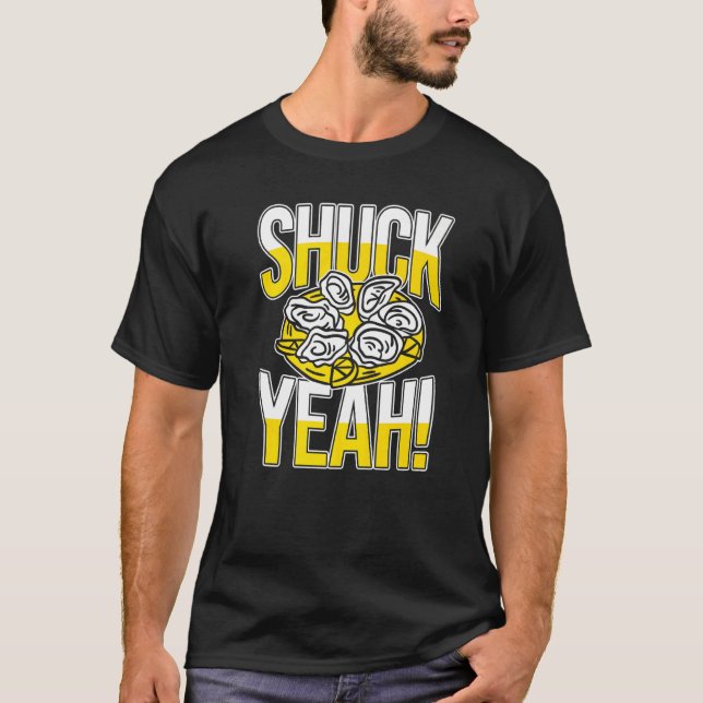 Camiseta Shuck Sim Oyster (Frente)