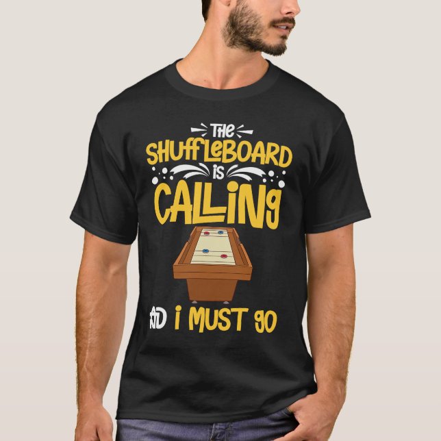 Camiseta Shuffleboard Mesa Game Regras de Fora da Corte P (Frente)