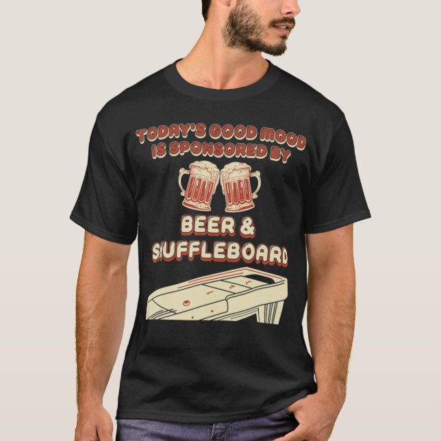 Camiseta Shuffleboard Player Beer  (Frente)