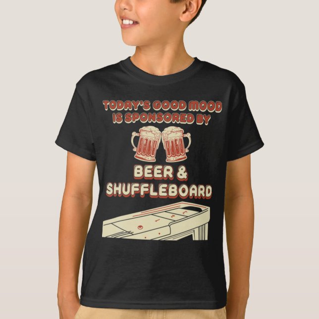 Camiseta Shuffleboard Player Beer  (Frente)