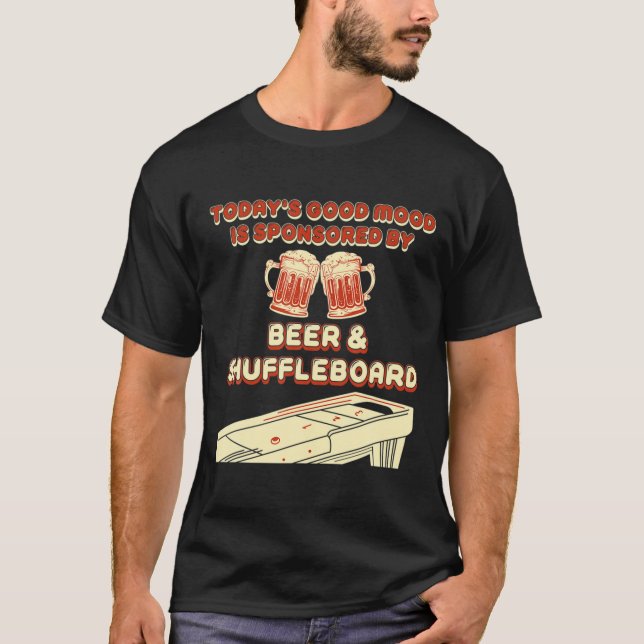 Camiseta Shuffleboard Player Beer  (Frente)