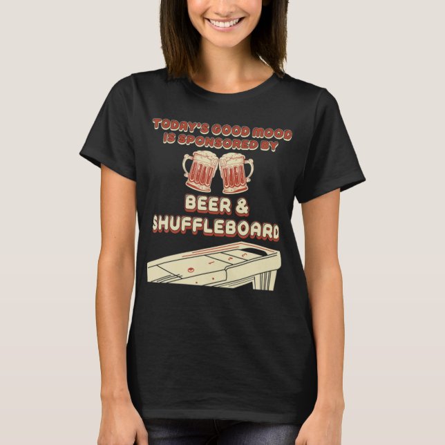 Camiseta Shuffleboard Player Beer  (Frente)