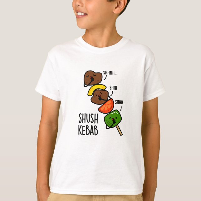 Camiseta Shush Kebab Engraçado Comida (Frente)
