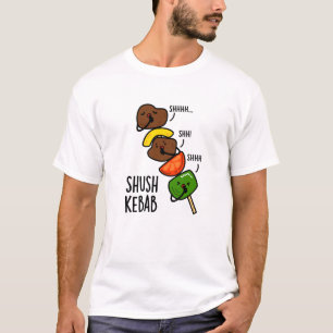 Camiseta Shush Kebab Engraçado Comida