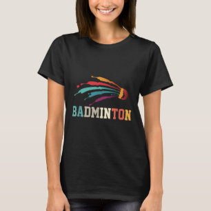Camiseta Shuttle Badminton Player Esportivo Equipe de Trein
