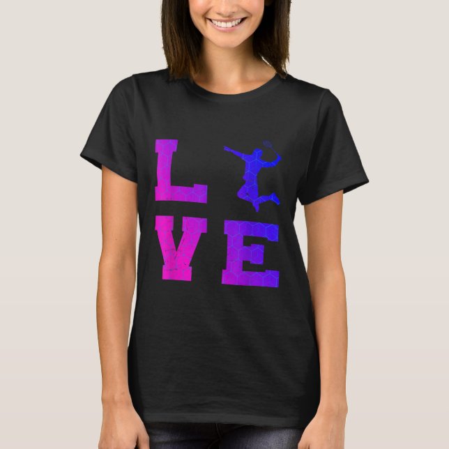 Camiseta Shuttle Squash Womens Badminton Mens (Frente)