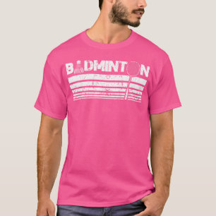 Camiseta Shuttlecock Birdie Badminton Engraçado Racket