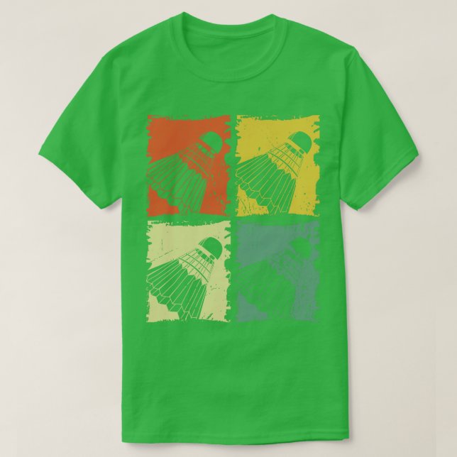 Camiseta Shuttlecocks Badminton Ball Badminton Player (Frente do Design)