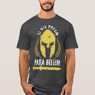 Camiseta Si Vis Pacem Para Bellum Histórico De Grécia Da