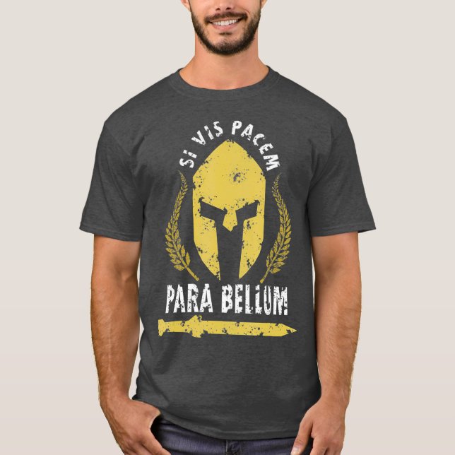 Camiseta Si Vis Pacem Para Bellum Histórico De Grécia Da Vi (Frente)