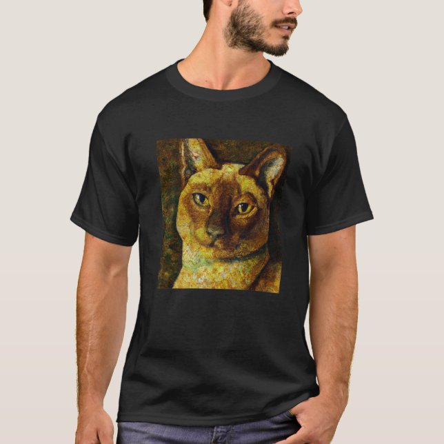 Camiseta Siam Cat Retrato Gustav Klimt EstiloKatzenbesitzer (Frente)