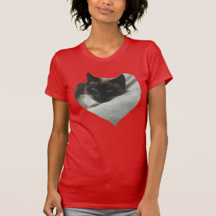 Camiseta Siamês Cat Close Up T-Shirt