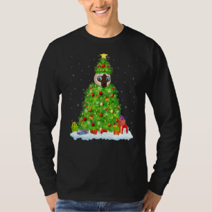 Camiseta Siamês Cat Xmas Lighting Tree Funny Siamese Cat C