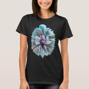 Camiseta Siamês Lutando Peixes Betta Fish Blue & Purple