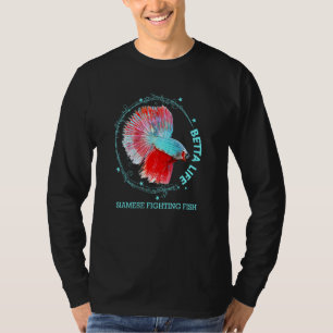 Camiseta Siamês Lutando Peixes Betta Life Betta Fish Aquari