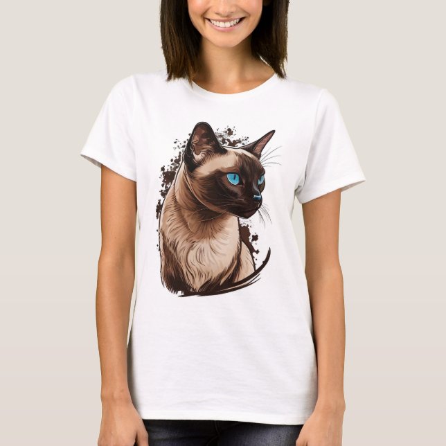 Camiseta Siamese Cat (Frente)