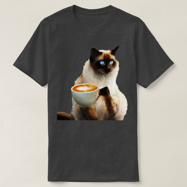 Camiseta Siamese Cat (Frente do Design)