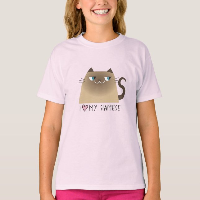 Camiseta Siamese Cat Lover (Frente)