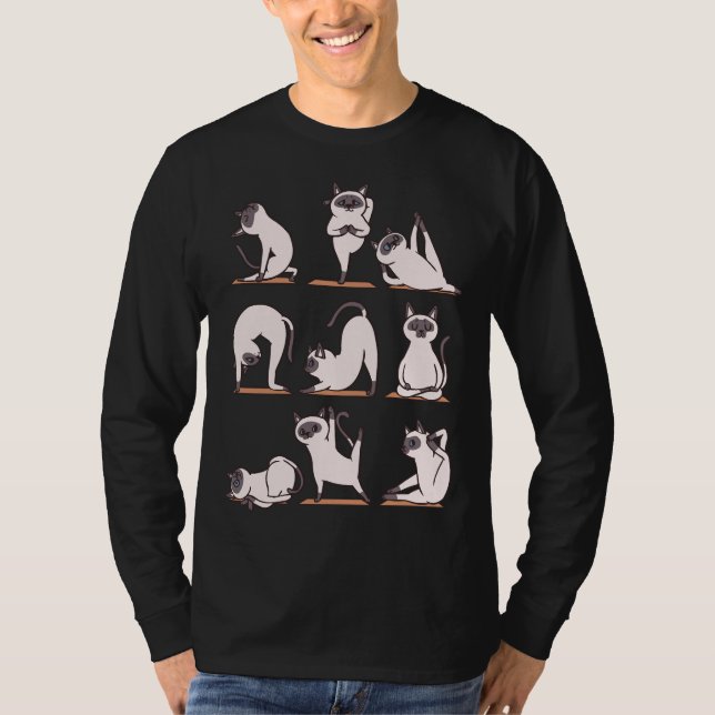 Camiseta Siamese Cat Yoga (Frente)