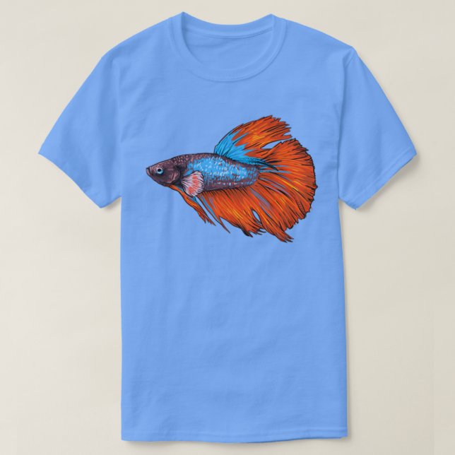 Camiseta Siamese fighting fish ornamental fish fish gift 1 (Frente do Design)