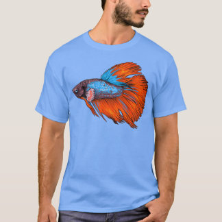 Camiseta Siamese fighting fish ornamental fish fish gift 1